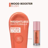 flormar Mood Booster Blush - Румяна в жидкой форме, 4 мл, оттенок 001 Follow Your Heart — фото 3