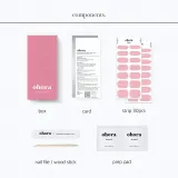 ohora Gel Nail Sticker N Cream Pink - Наклейки на ногти, 1 шт, оттенок NB-090 — фото 6
