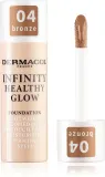 Dermacol Infinity Healthy Glow - Тональный флюид SPF 10, 20 г, оттенок 04 Bronze — фото 1