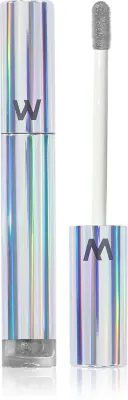 WONDERSKIN Wonder Blading Top Gloss - Блеск для губ с блестками, 4 мл, оттенок Silver Glitter