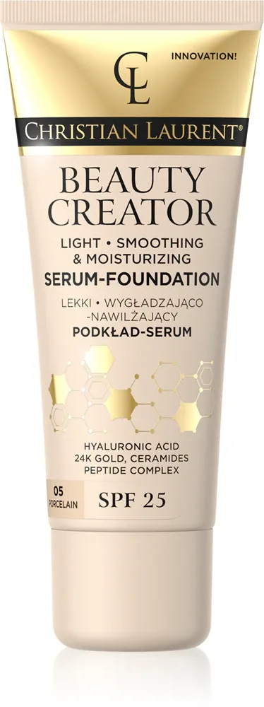 Christian Laurent Beauty Creator - Легкий увлажняющий тональный крем SPF 25, 30 мл, оттенок 05 Porcelain
