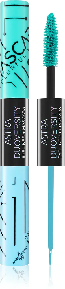 Astra Make-up Duoversity - Тушь для ресниц и подводка 2 в 1, 2 мл, оттенок 02 Ethereal Beat