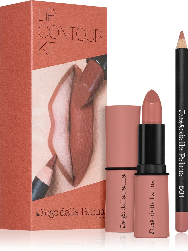 Diego dalla Palma Lip Contour Kit - Набор для губ, 5.1 г, оттенок 501 NUDE