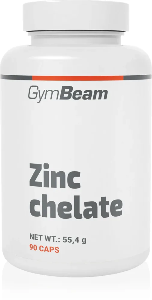 Цинк в капсулах GymBeam Zinc Chelate Bisglycinate хелатная форма, для иммунитета, кожи и волос, 90 капсул