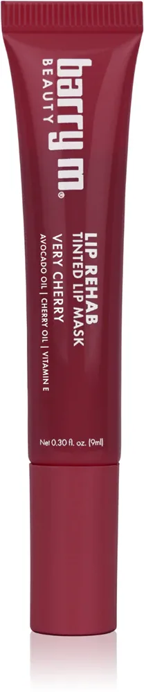 Оттеночная маска для губ Barry M Lip Rehab питательная, с маслом какао, 10 мл, оттенок Verry Cherry