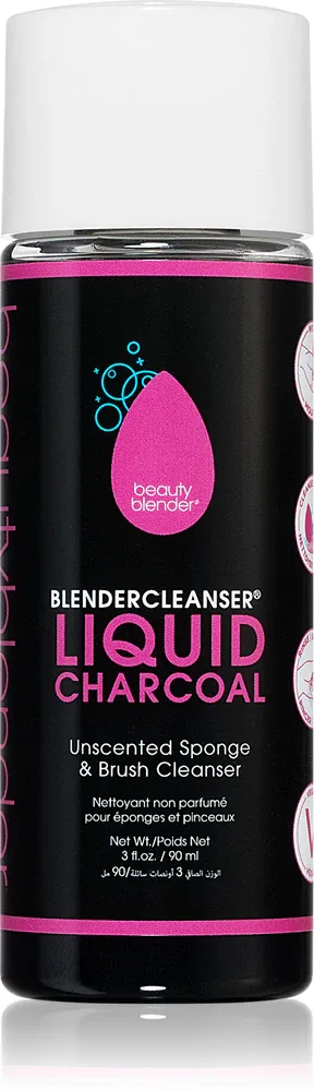 beautyblender Blendercleanser Liquid Charcoal - Жидкость для очистки кистей, 90 мл