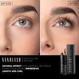 Nanolash Length&Curl Mascara - Тушь для ресниц, увеличивающая объем, удлиняющая и подкручивающая, 10 мл — фото 3