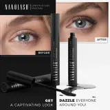 Nanolash Length&Curl Mascara - Тушь для ресниц, увеличивающая объем, удлиняющая и подкручивающая, 10 мл — фото 4