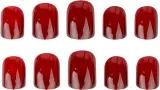 Nail HQ Square - искусственные ногти, 24 шт, оттенок Deep Red — фото 2