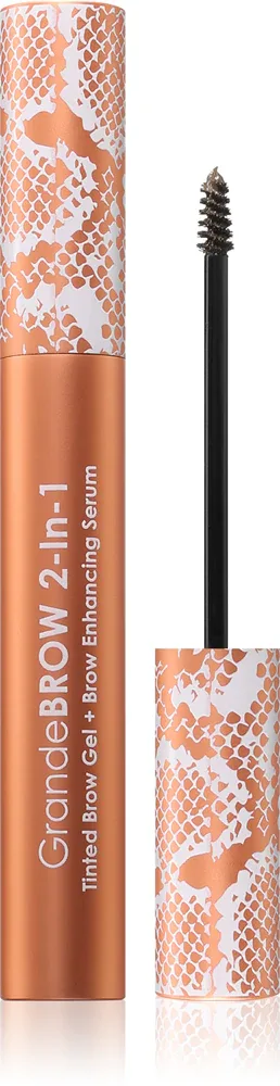 Grande Cosmetics GrandeBrow - Тонирующий гель для бровей с сывороткой, 3.5 мл, оттенок Medium