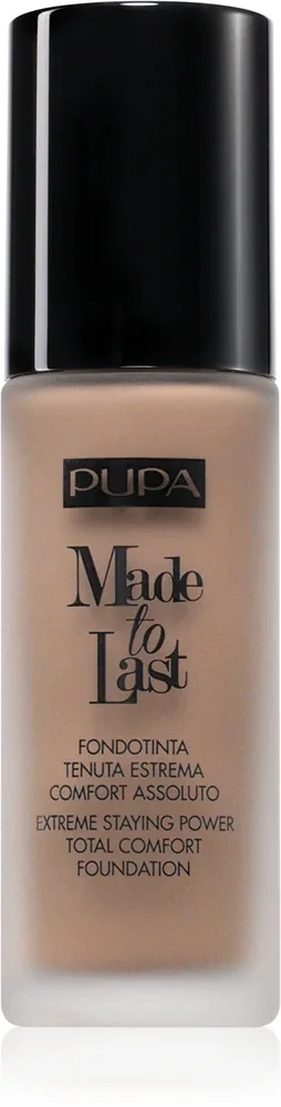 PUPA Milano Made to Last - Долговременное тональное средство в жидкой форме, 30 мл, оттенок 020 Light Beige