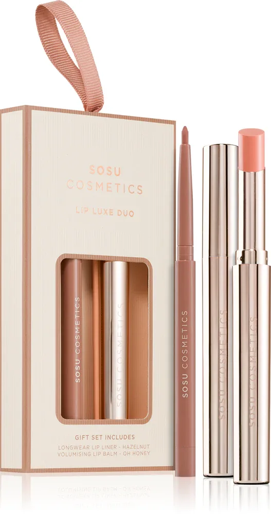 SOSU Cosmetics Lip Luxe Duo - Подарочный набор для губ оттенок Nude, 1 шт, оттенок Nude