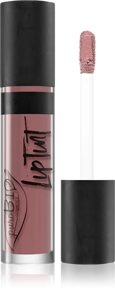 puroBIO Cosmetics Lip Tint - Матовая жидкая помада, 4.8 мл, оттенок 04 Cold Pink