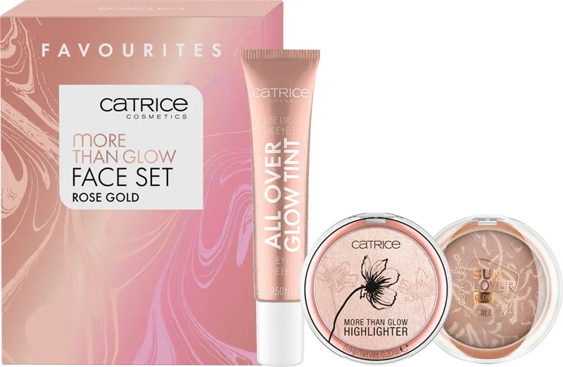 Catrice More Than Glow Face Set - Набор для макияжа, оттенок Rose Gold