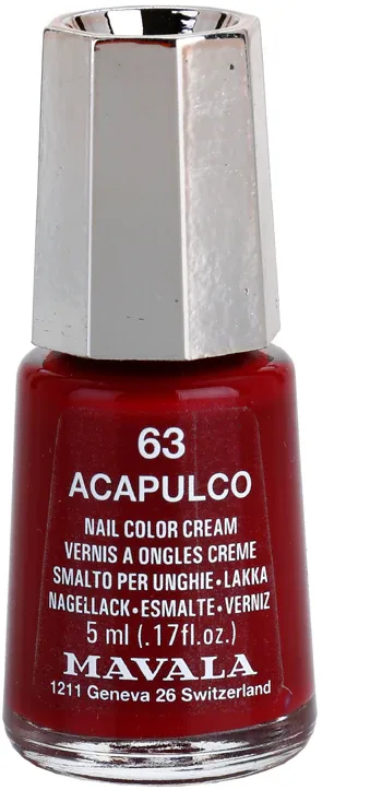 Mavala Nail - Лак для ногтей, 5 мл, оттенок 63 Acapulco
