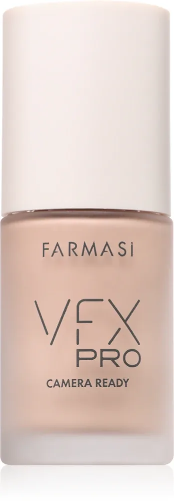 Farmasi VFX Pro Camera Ready - Тональный фонд с высокой степенью покрытия и матовым финишем, 30 мл, оттенок 01