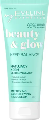Eveline Cosmetics Beauty & Glow Keep Balance! - Матирующий крем с детокс-эффектом, 75 мл