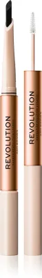 Makeup Revolution Fluffy Brow Filter Duo - Двусторонний карандаш для бровей для фиксации формы, 0.12 г