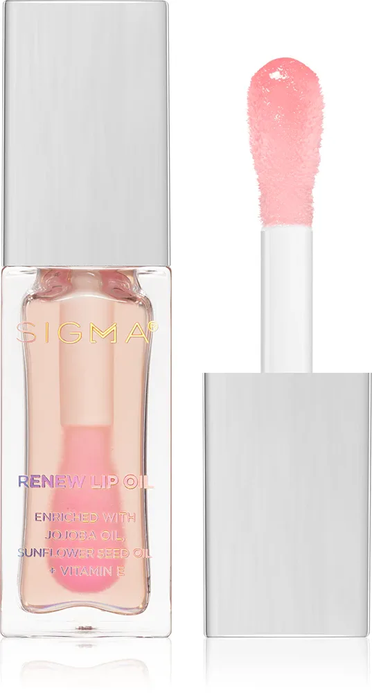 Масло для губ Sigma Beauty Renew Lip Oil с маслом жожоба, красный оттенок, 5,2 г, оттенок Hush
