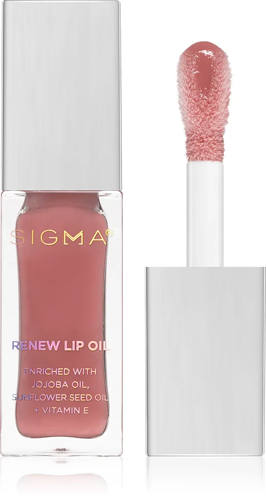 Масло для губ Sigma Beauty Renew Lip Oil с маслом жожоба, красный оттенок, 5,2 г, оттенок Tranquil