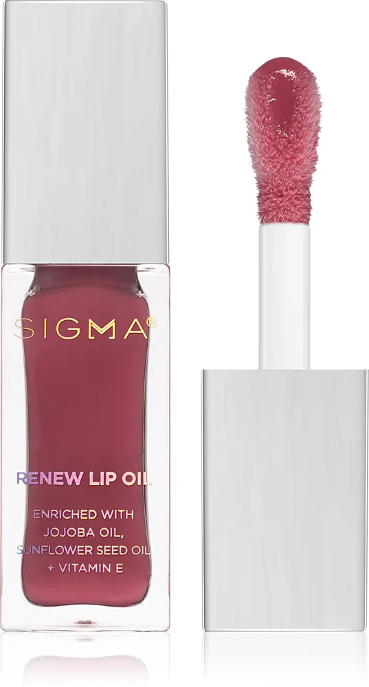 Масло для губ Sigma Beauty Renew Lip Oil с маслом жожоба, красный оттенок, 5,2 г, оттенок All Heart