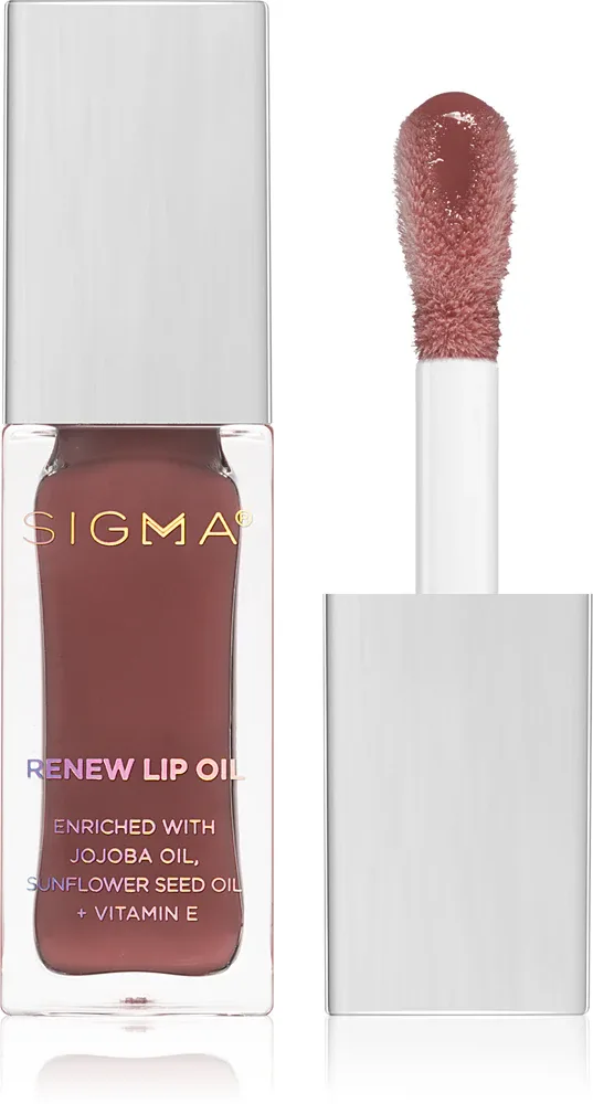 Масло для губ Sigma Beauty Renew Lip Oil с маслом жожоба, красный оттенок, 5,2 г, оттенок Tint