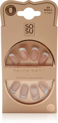 SOSU Cosmetics Salon Nails French Mani - искусственные ногти, 30 шт