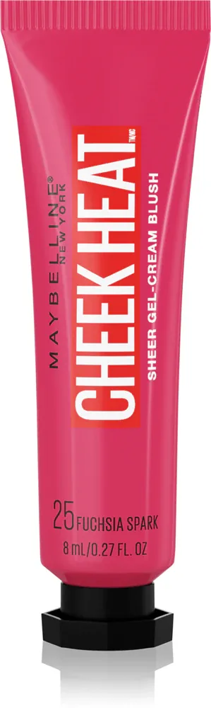 MAYBELLINE NEW YORK Face Studio Cheek Heat - Румяна для щек в креме, 10 мл, оттенок 25 Fuchsia Spark