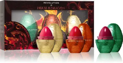 Makeup Revolution X House of Dragon Dragon Egg - Подарочный набор для губ и щек, 1 шт