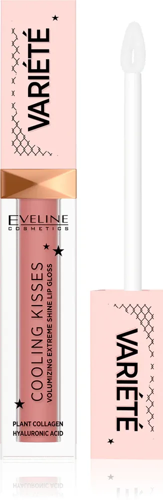 Eveline Cosmetics Variete Cooling Kisses - Увлажняющий блеск для губ с охлаждающим эффектом, 6.8 мл, оттенок 03 Star Glow