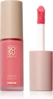 SOSU Cosmetics Liquid Blush Satin - Румяна в жидкой форме, 9 мл, оттенок Pink Pop