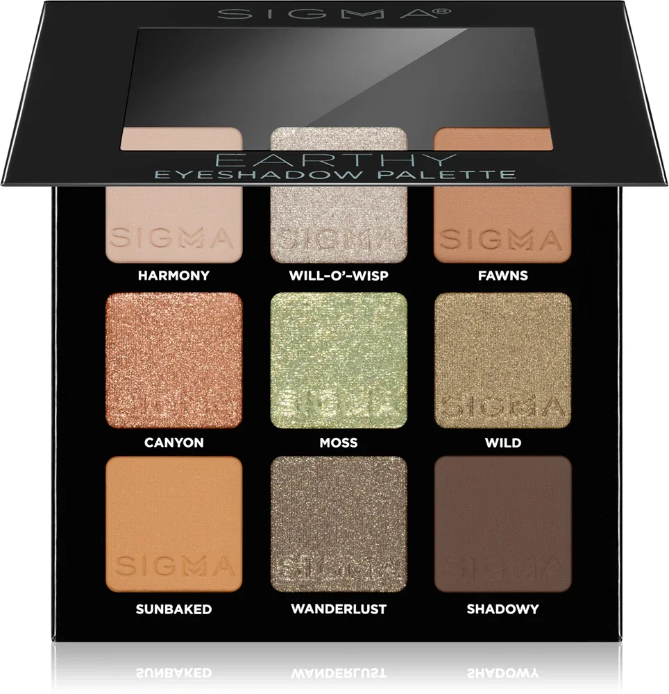 Sigma Beauty Party on The Go - Палетка теней для век: палетка теней для век, 9 г, оттенок Earthy