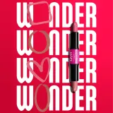 NYX Professional Makeup Wonder Stick Cream Blush - Палетка двустороннего стика для контурирования, 2 г, оттенок 02 Honey Orange N Rose — фото 4