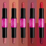 NYX Professional Makeup Wonder Stick Cream Blush - Палетка двустороннего стика для контурирования, 2 г, оттенок 04 Deep Magenta N Ginger — фото 5