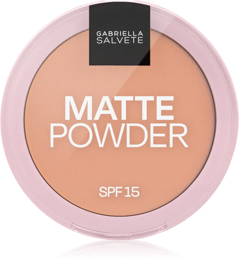 Gabriella Salvete Matte Powder - Пудра матирующая SPF 15, 8 г, оттенок 03