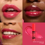 NYX Professional Makeup Butter Gloss Metallic - Металлический блеск для губ, 8 мл, оттенок 09 Blood — фото 3