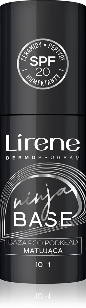Lirene Ninja - Матирующая база под макияж SPF 20, 30 мл