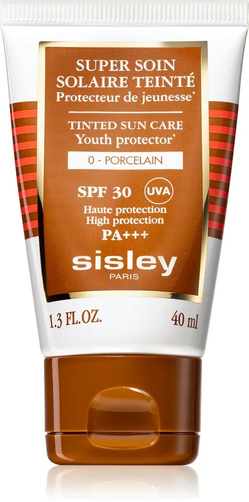Sisley Super Soin Solaire Teinte - Защитный тонизирующий крем для лица SPF 30, 40 мл, оттенок 0 Porcelain