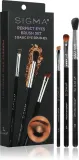 Sigma Beauty Brush Set Perfect Eyes - Набор кистей для глаз и бровей, 3 шт — фото 1