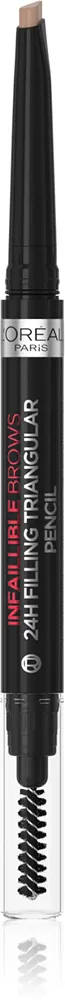 L’Oreal Paris Infaillible 24h Filling Triangular Pencil - Точный водостойкий карандаш для бровей, 1 мл, оттенок Auburn
