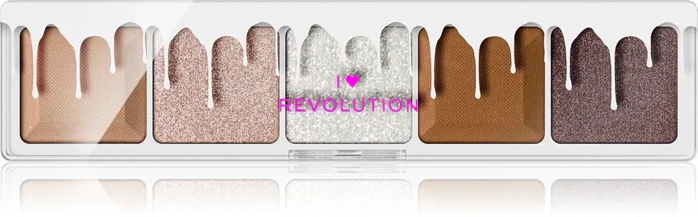 I Heart Revolution Mini Chocolate Palette - Палетка теней для век: палетка теней для век, 5.5 г, оттенок White Vanilla Cream