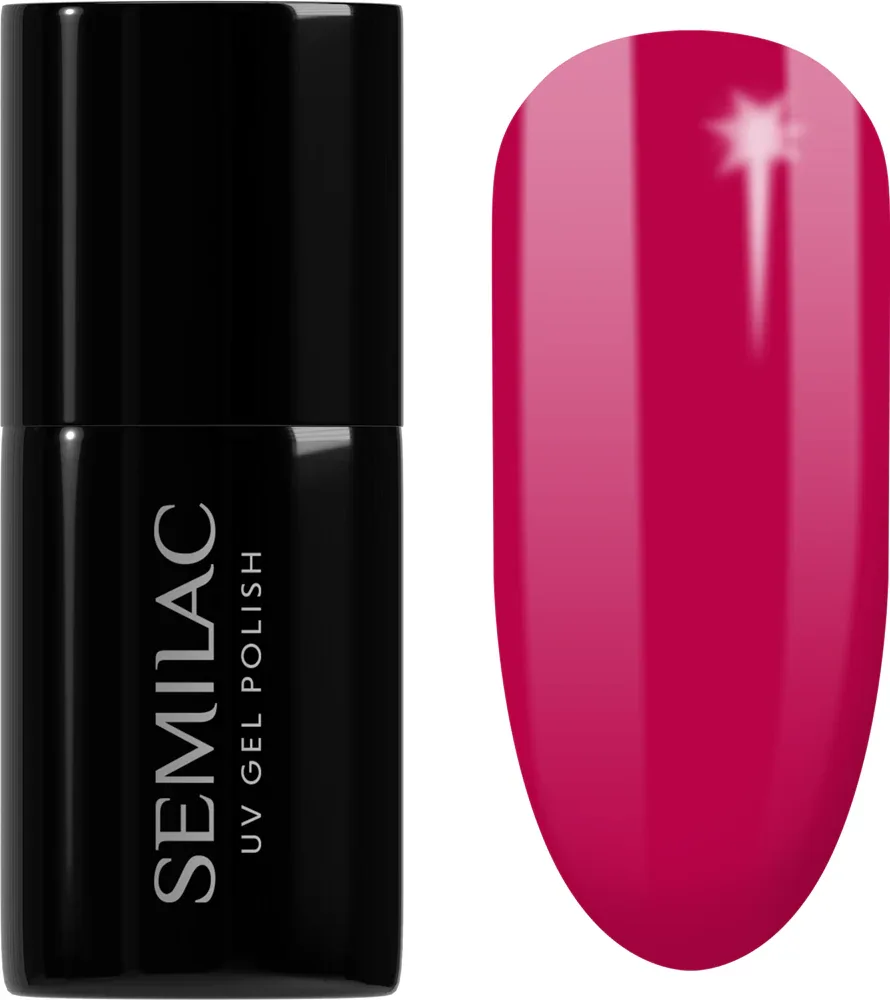 Semilac UV Hybrid Tropical Drinks - Лак для ногтей гибридный, 7 мл, оттенок 103 Elegant Raspberry