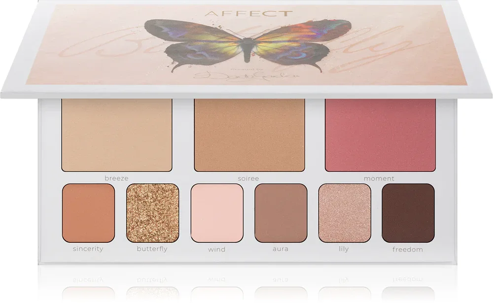 Affect Butterfly Makeup Palette - Палетка многофункциональная для лица, 30.2 г