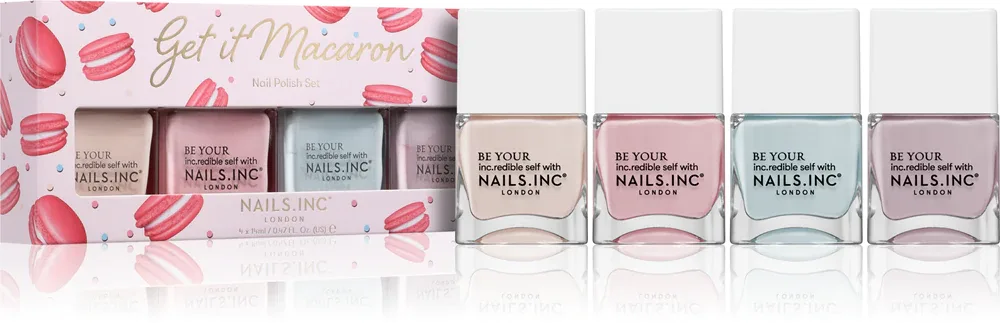 Nails Inc. Get It Macaron - Набор лаков для ногтей