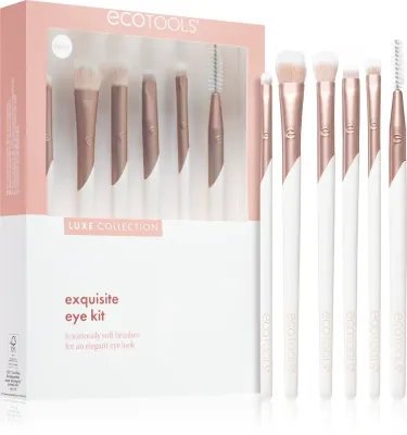 EcoTools Luxe Collection Exquisite - Набор кистей для глаз и бровей, 6 шт