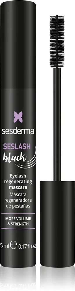 Sesderma Seslash - Тушь для ресниц с удлиняющим и восстанавливающим эффектом с кератином, 5 мл, оттенок black