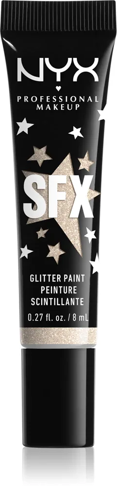 NYX Professional Makeup Halloween Glitter Paint - Блеск для лица и тела, 8 мл, оттенок 01 Graveyard Glam