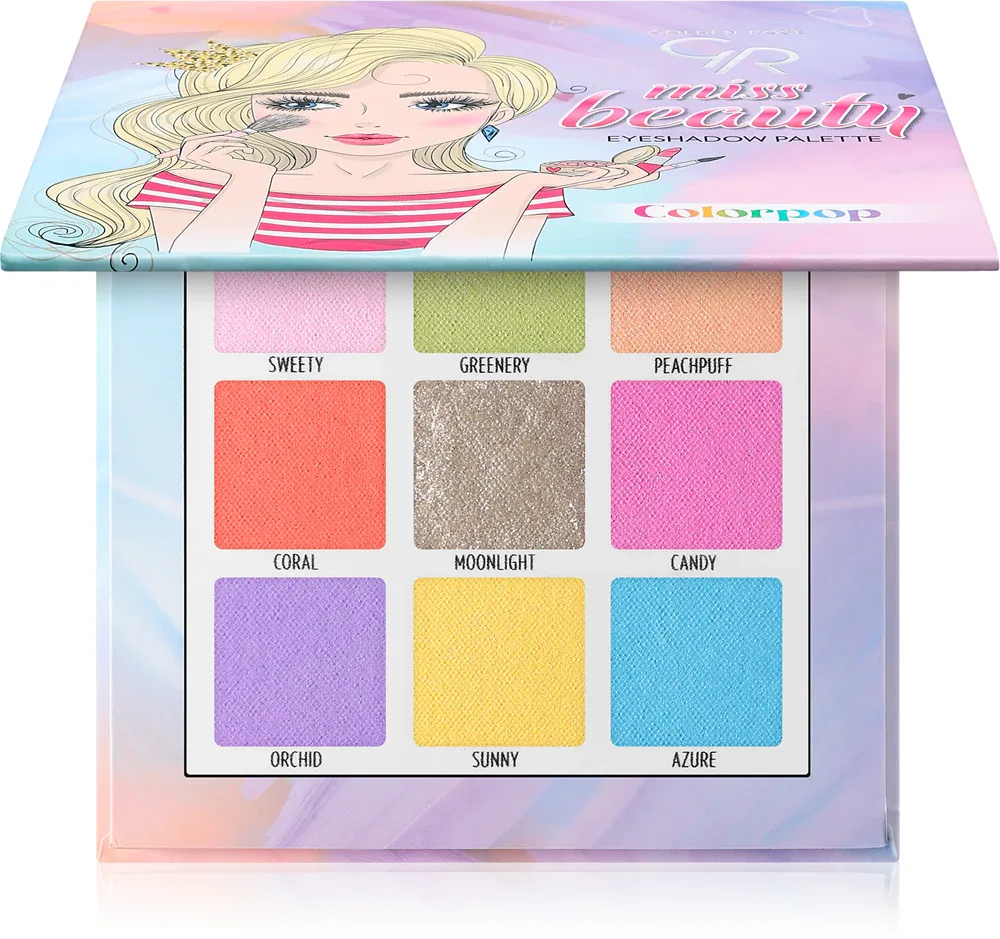 Golden Rose Miss Beauty - Палетка теней для век: палетка теней для век, 9 г, оттенок Colorpop