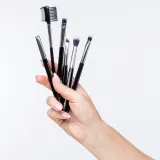 Notino Makeup Brushes Eye Area Professional Make-Up Brush Set - Набор кистей с чехлом, 9 шт — фото 3