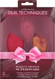 Real Techniques Makeup Sponge Superstars - Набор аппликаторов для лица, 3 шт — фото 1